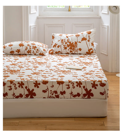 Sábana Estampada Algodón Puro Diseño Floral Pastoral Individual - Image 12