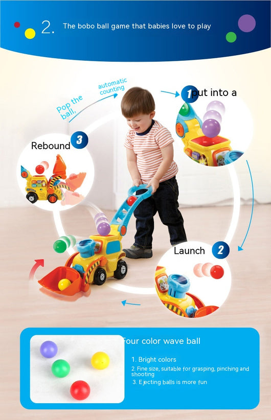 Carrito Empujador con Bolas Saltarinas - Juguete Multifunción 3 en 1 para Bebés y Niños Pequeños - Image 13