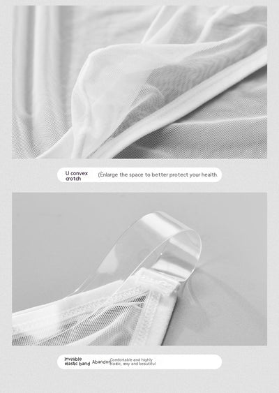 Slip Masculino de Malla Transparente Transpirable Cintura Baja - Image 21