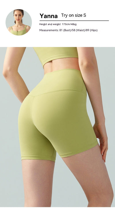 Shorts Deportivos Lycra para Yoga Mujer - Levanta Cadera, Cintura Alta y Protección Anti-Exposición - Image 36