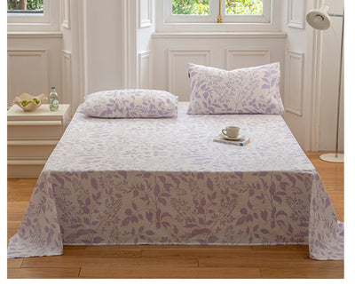Sábana Estampada Algodón Puro Diseño Floral Pastoral Individual - Image 16