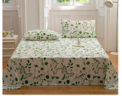 Sábana Estampada Algodón Puro Diseño Floral Pastoral Individual - Image 18