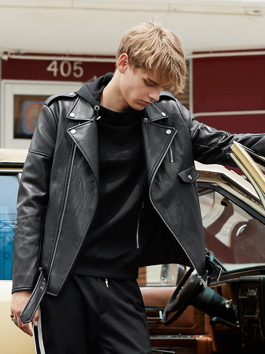 Chaqueta de Cuero y Forro Polar Grueso para Primavera y Otoño - Image 8