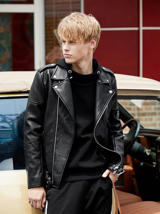 Chaqueta de Cuero y Forro Polar Grueso para Primavera y Otoño - Image 10