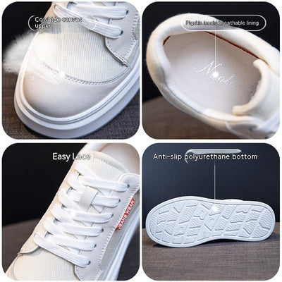 Zapatos de Cuero para Mujer con Suela Gruesa - Estilo Board Shoes - Image 20
