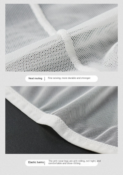 Calzoncillos de Malla Transparente de Seda de Hielo para Hombre - Image 14