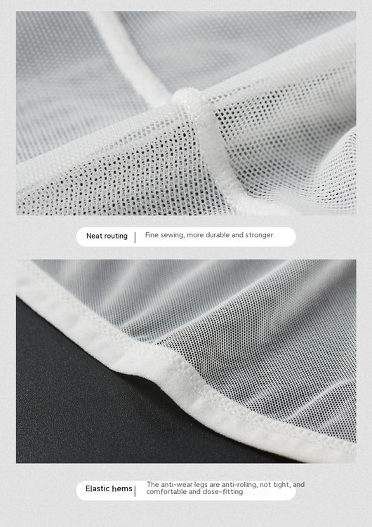 Calzoncillos de Malla Transparente de Seda de Hielo para Hombre - Image 14
