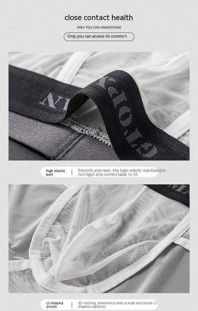 Calzoncillos de Malla Transparente de Seda de Hielo para Hombre - Image 17