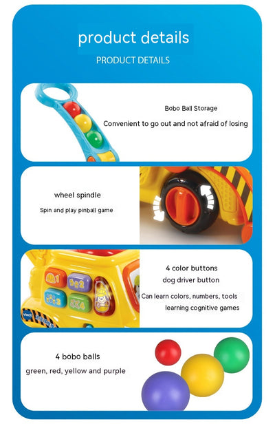 Carrito Empujador con Bolas Saltarinas - Juguete Multifunción 3 en 1 para Bebés y Niños Pequeños - Image 21