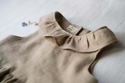 Pelele Bebé sin Mangas con Cuello Volante de Color Liso - Image 17