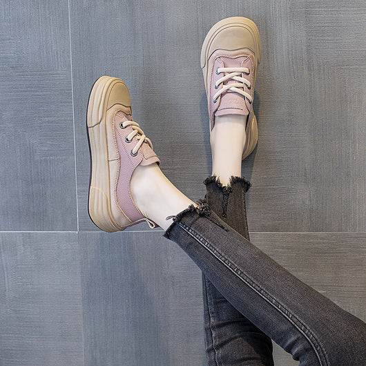 Tenis Plataforma de Cuero para Mujer - Estilo Casual Moderno - Image 15