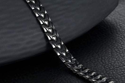 Pulsera Magnética de Corazón en Acero de Titanio - Image 8