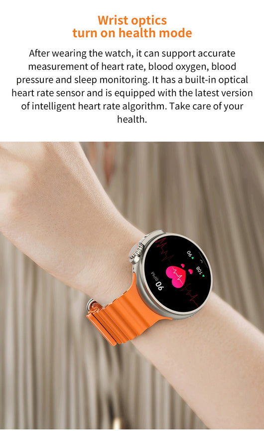 Reloj Inteligente K9 Pantalla Redonda 1.39" con Carga Inalámbrica y NFC - Image 23