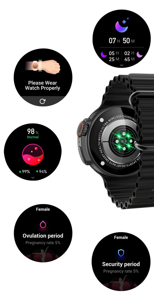 Reloj Inteligente K9 Pantalla Redonda 1.39" con Carga Inalámbrica y NFC - Image 24