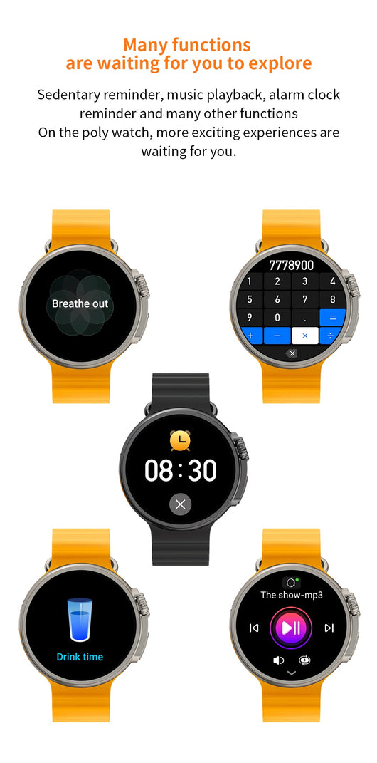Reloj Inteligente K9 Pantalla Redonda 1.39" con Carga Inalámbrica y NFC - Image 26
