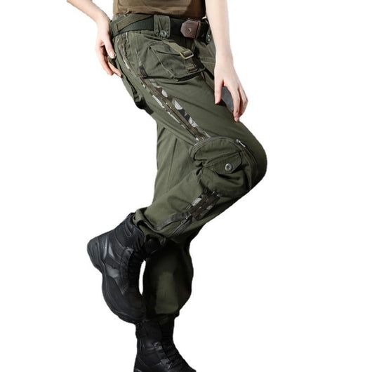 Pantalones de Trabajo Rectos Cintura Alta Holgados para Mujer - Image 7