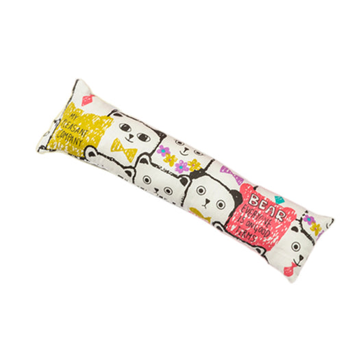 Dark blue catnip pillow toy with white cat, fish, and paw print patterns, measuring 25cm long. - Image 26