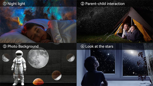 Proyector Galaxia 360° - Lámpara Planetario Rotativa para Dormitorio Infantil - Image 23