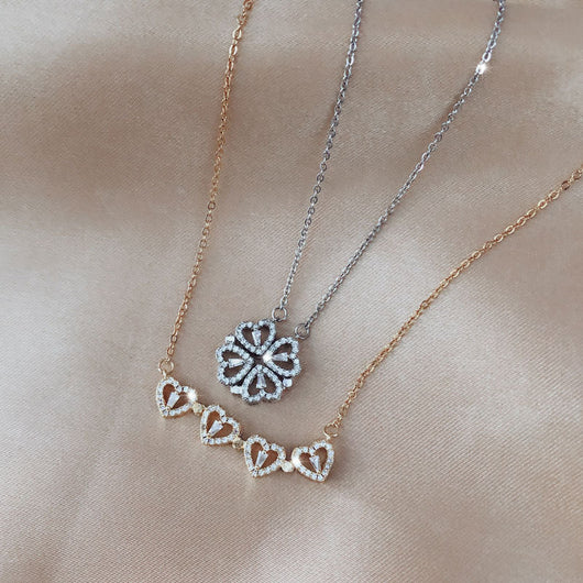 Collar Trébol de Cuatro Hojas Desmontable con Circones - Cadena Corta Multiuso para Mujer - Image 56