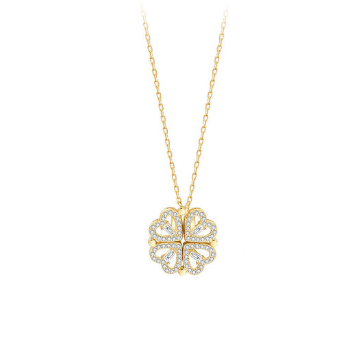 Collar Trébol de Cuatro Hojas Desmontable con Circones - Cadena Corta Multiuso para Mujer - Image 58
