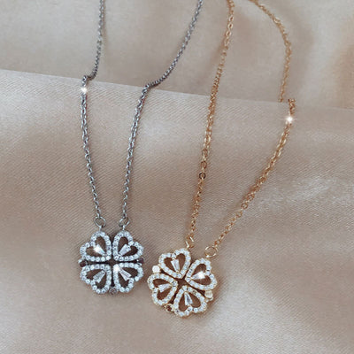 Collar Trébol de Cuatro Hojas Desmontable con Circones - Cadena Corta Multiuso para Mujer - Image 60