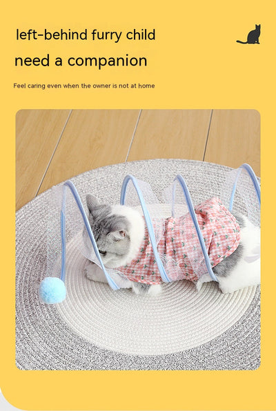 Túnel Plegable para Gatos con Juguete Ratón - Juguete Interactivo S Type - Image 20