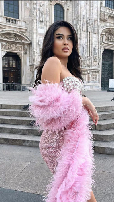 Vestido Tubo Brillante con Lentejuelas y Bordados para Mujer - Image 14