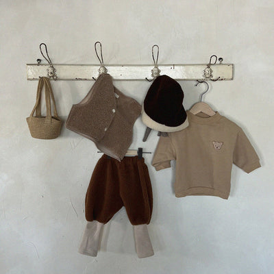 Suéter de Terciopelo para Bebé - Cuello Redondo Cálido - Image 30