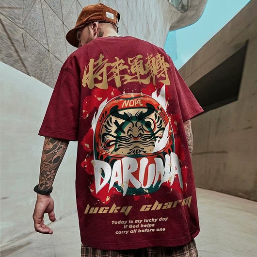 Camiseta Estampada Onda Street Dance Retro - Cuello Redondo Manga Corta Hombre - Image 17