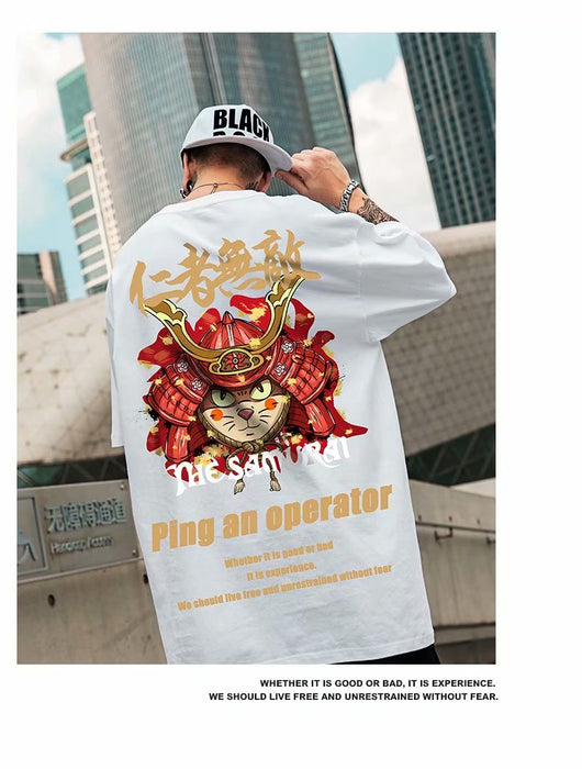 Camiseta Estampada Onda Street Dance Retro - Cuello Redondo Manga Corta Hombre - Image 23