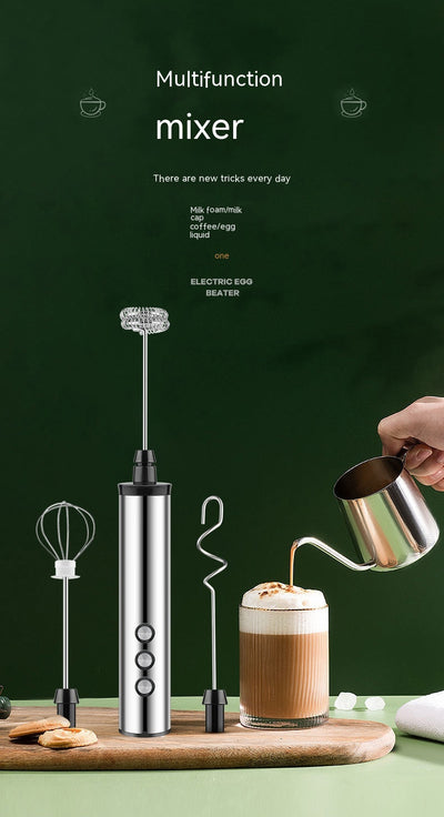 Batidora de Mano Portátil con Tres Cabezales y Carga USB - Image 9