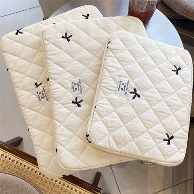 Bolsa Organizadora para Cuadernos con Bordado de Rombos y Moño - Image 28