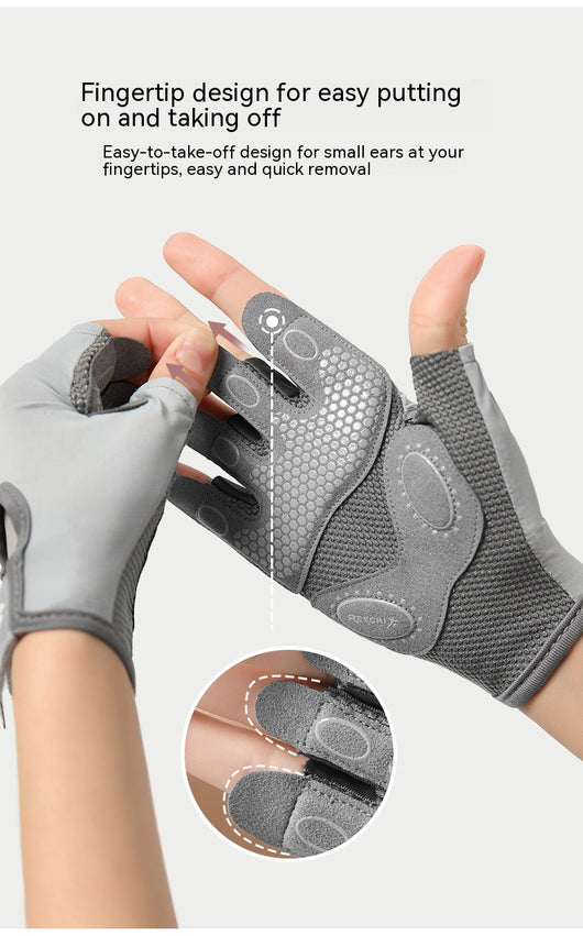 Guantes de Ciclismo Medio Dedo Antideslizantes con Silicona - Image 24