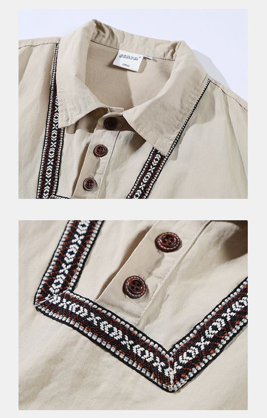 Camisa Patchwork Multibolsillos Verano - Image 22