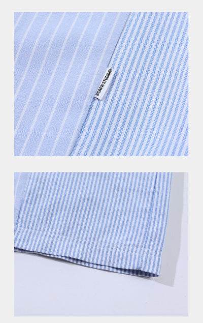 Camisa Casual a Rayas para Parejas - Image 17