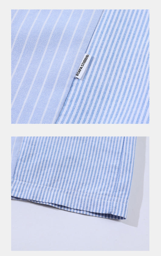 Camisa Casual a Rayas para Parejas - Image 17