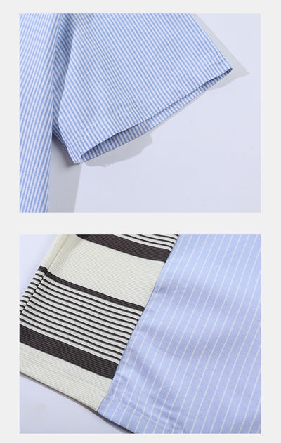 Camisa Casual a Rayas para Parejas - Image 19