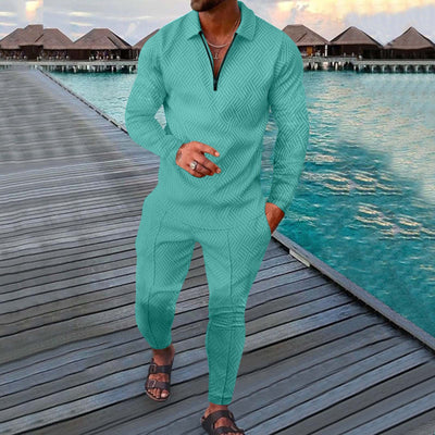 Conjunto Deportivo Otoñal de Dos Piezas para Hombre - Pantalón Largo y Sudadera - Image 47