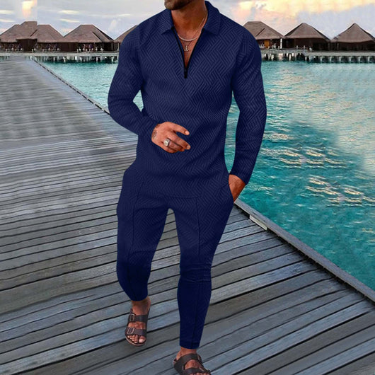 Conjunto Deportivo Otoñal de Dos Piezas para Hombre - Pantalón Largo y Sudadera - Image 56