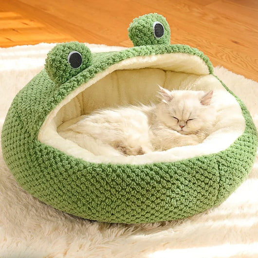 Cama Térmica para Mascotas Pequeñas - Nido Acogedor Serie Ranita con Funda Extraíble - Image 15