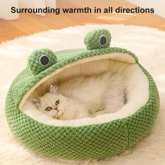 Cama Térmica para Mascotas Pequeñas - Nido Acogedor Serie Ranita con Funda Extraíble - Image 17