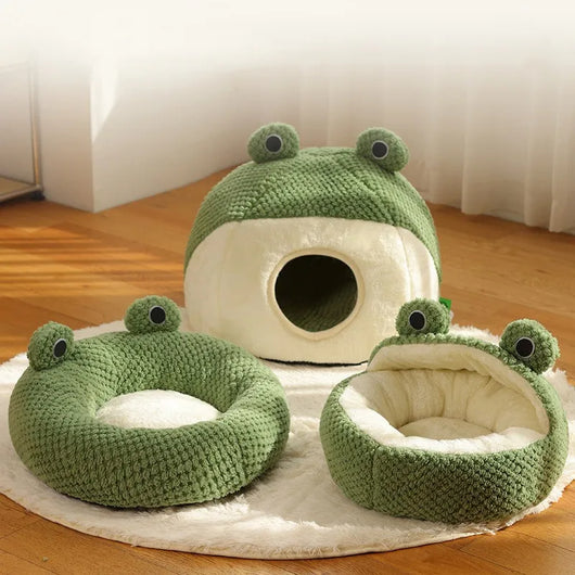 Cama Térmica para Mascotas Pequeñas - Nido Acogedor Serie Ranita con Funda Extraíble - Image 18