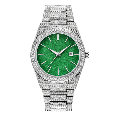 Reloj de Cuarzo para Hombre con Calendario y Diamantes - Image 13