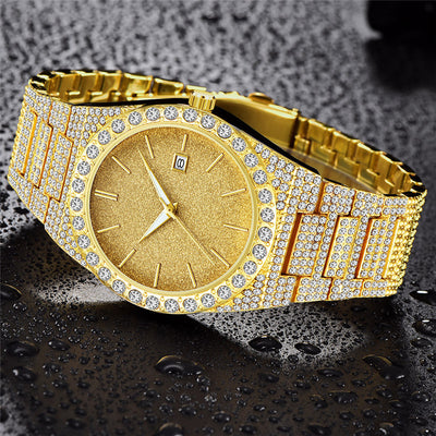 Reloj de Cuarzo para Hombre con Calendario y Diamantes - Image 18