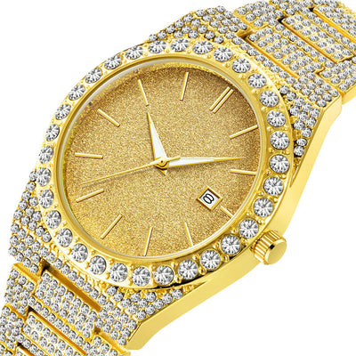 Reloj de Cuarzo para Hombre con Calendario y Diamantes - Image 19