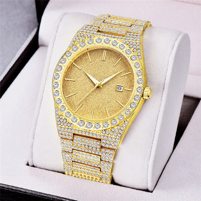 Reloj de Cuarzo para Hombre con Calendario y Diamantes - Image 24