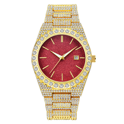 Reloj de Cuarzo para Hombre con Calendario y Diamantes - Image 27