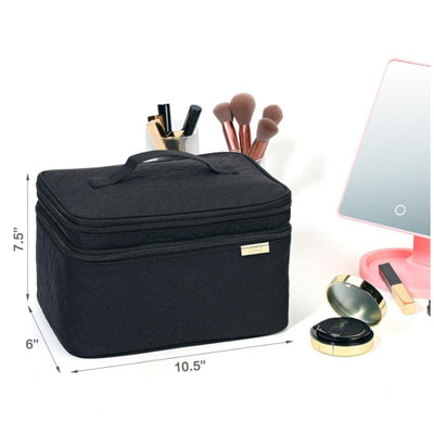 Bolsa de Cosméticos Doble Compartimiento Portátil - Image 9