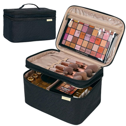 Bolsa de Cosméticos Doble Compartimiento Portátil - Image 14
