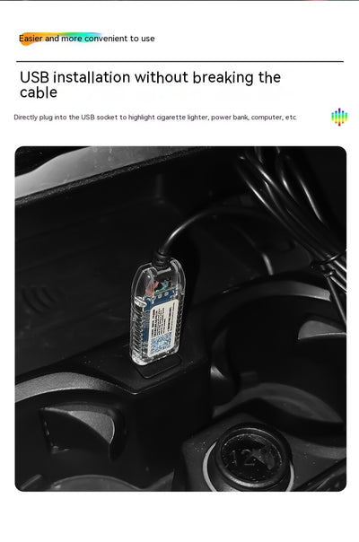 Barra LED Ambiental Oculta para Auto - Iluminación Personalizada - Image 39